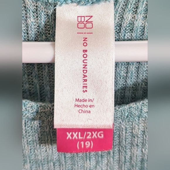 💥5 for 25 💥Summer tank top size XXL  aqua blue - Picture 5 of 6